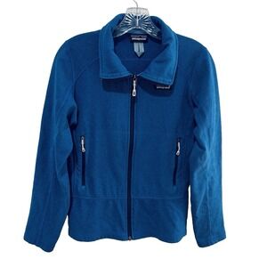 Patagonia Emmilen Full Zip‎ Fleece Jacket Womens S Blue Lightweight Zip Pockets